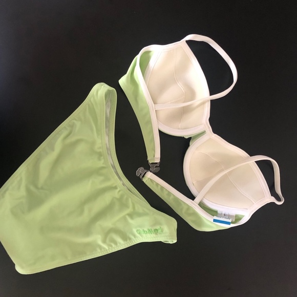 LIKE NEW Very Rare Club Med Bikini (Lime) - Picture 3 of 11